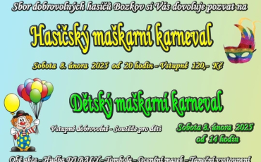 Hasičský maškarní karneval 