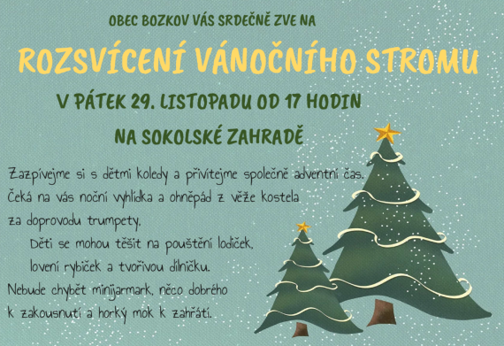 ROZSVÍCENÍ VÁNOČNÍHO STROMU